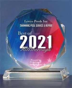 Levco Pools Wins 2021 Hillsbourough award